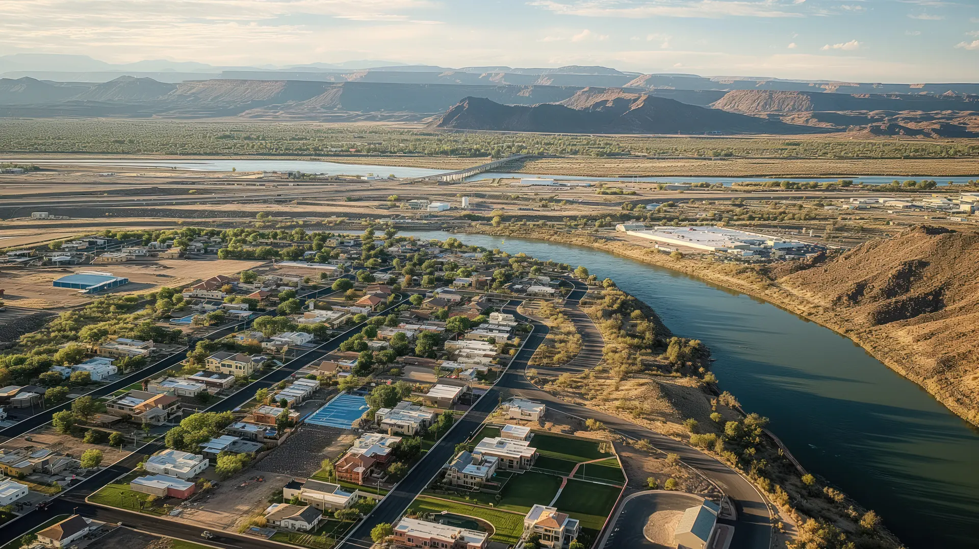 Bullhead City along the Colorado River in Mohave County, Arizona